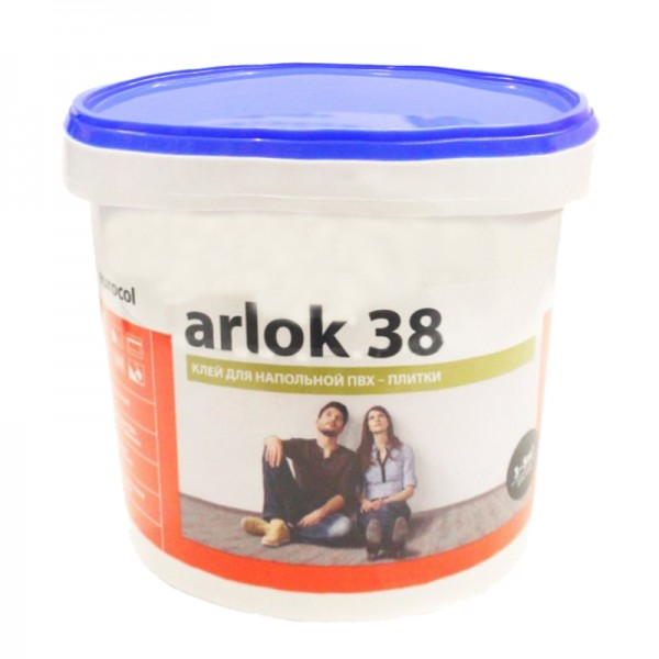 Клей водно-дисперсионный Arlok 38 банка 1,3кг (~ 4 m2)
