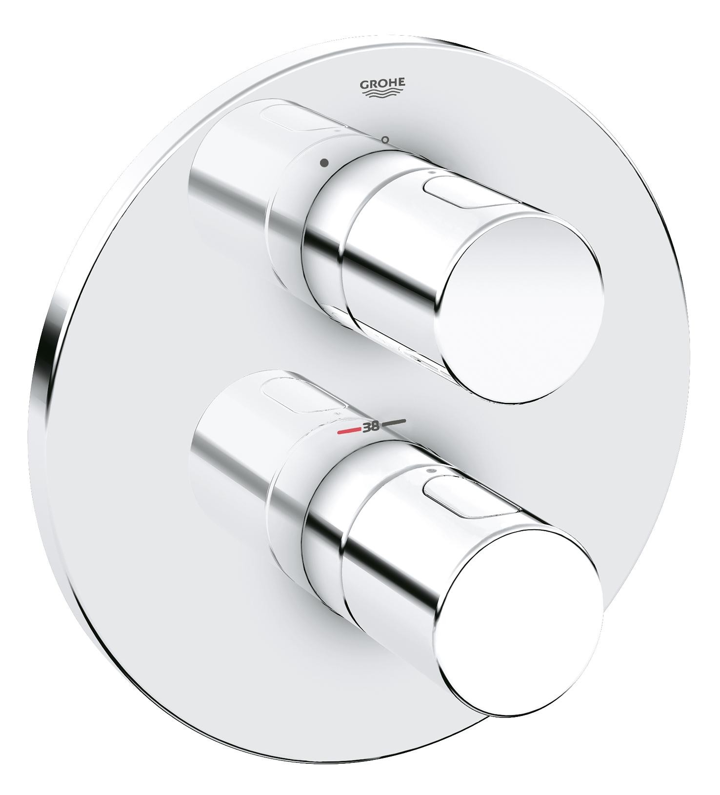 

Термостат скрытого монтажа для душа Grohe Grohtherm 3000 Cosmopolitan (внешняя часть) 19467000