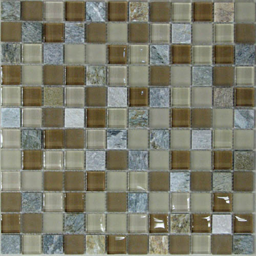 

Стеклянная Мозаика с камнем Bonaparte Free time-23 (23x23x8) 30x30