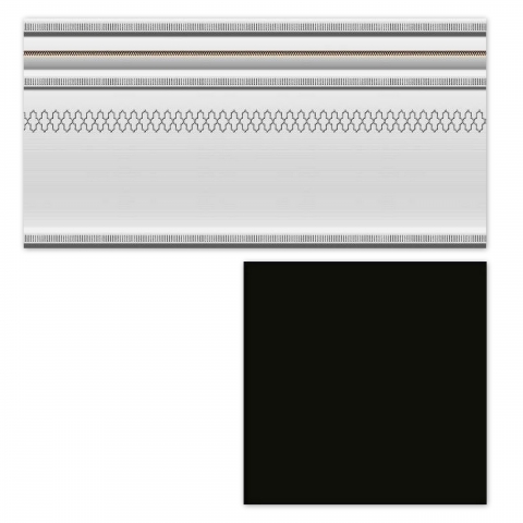 

Керамическая плитка Heralgi Garden Zocalo Classic Negro Плинтус 15х30