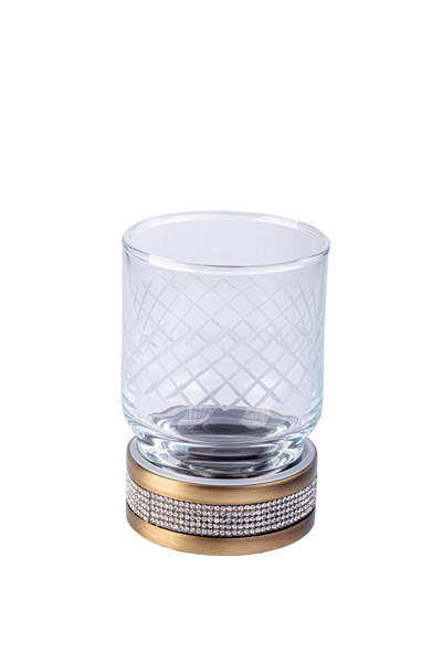 Стакан Boheme Royal Cristal бронза 10931-BR