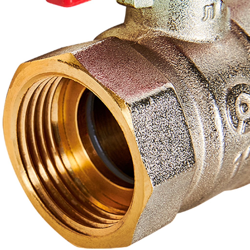 Rommer шаровой кран с американкой 1" ВН/НР, ручка бабочка RBV-0005-2510225