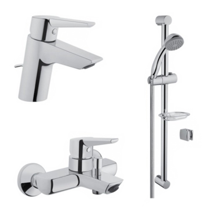 

Комплект смесителей для ванны и раковины Vitra Solid S с душевым гарнитуром A49227EXP