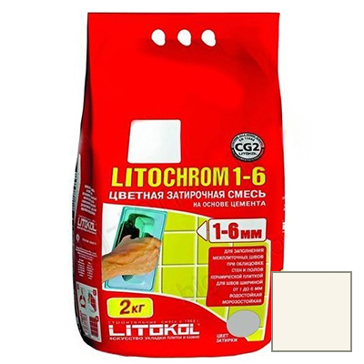 

Затирка Litokol цементная Litochrom 1-6 C.50 Светло-Бежевый 2кг