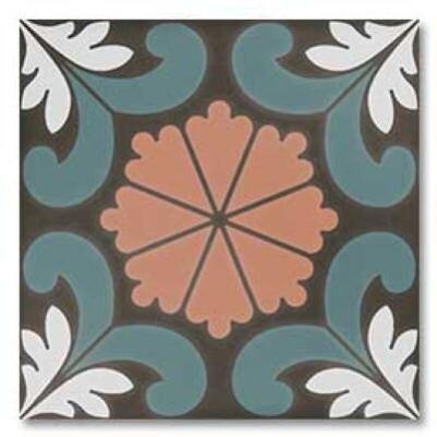 Керамогранит DNA Tiles Sync Flower Blue 15x15