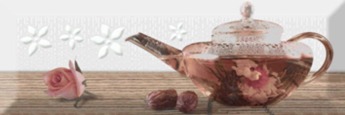 

Керамическая плитка Absolut Keramika Decor Tea 02 C Fosker Декор 10x30