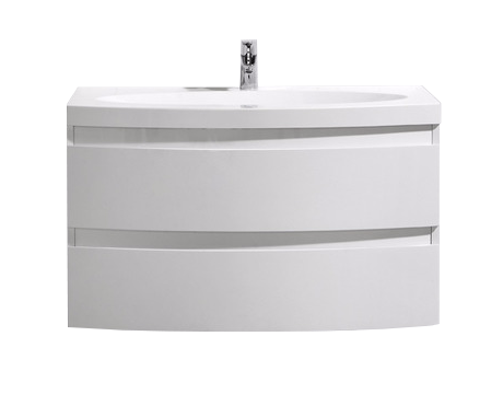 

База под раковину BelBagno PROSPERO 920 с двумя выкатными ящиками Bianco Lucido