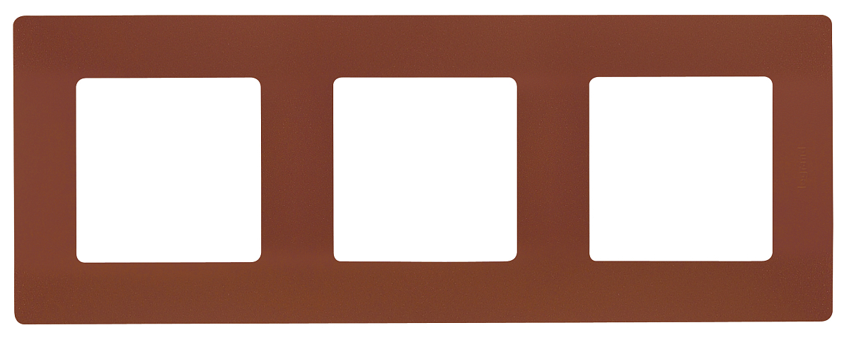 Рамка 3 поста Legrand Etika Легранд Этика цвет какао 672573