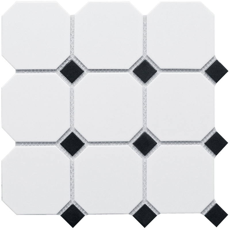 

Керамическая Мозаика Starmosaic Octagon big White/Black Matt (GTPL61466) 30х30х4,5