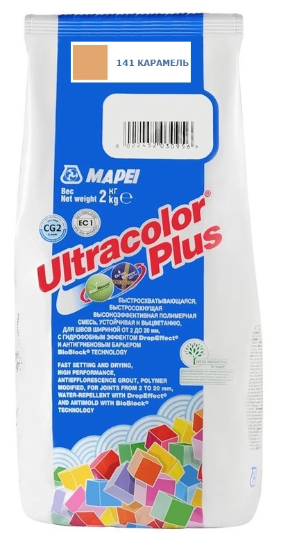 

Затирка Mapei Ultracolor Plus №141 (Карамель) 2 кг