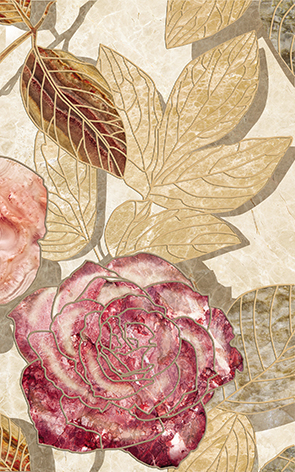 

Керамическая плитка Ceramica Classic Illyria flowers-2 Декор 25x40