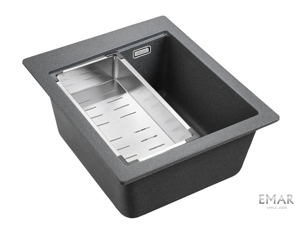 Мойка для кухни EMAR Quartz антрацит EMQ-1420.Q Антрацит