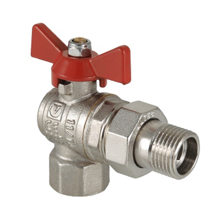 

Кран шаровой Valtec Base с накидной гайкой угловой 1/2" (бабочка)