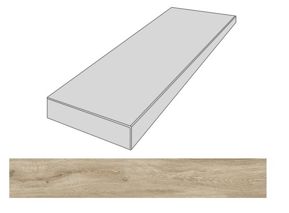 

Ступень Gardenia Orchidea Just Life 50174 Gradone Ang. SX Beige Muschio 100х4х32