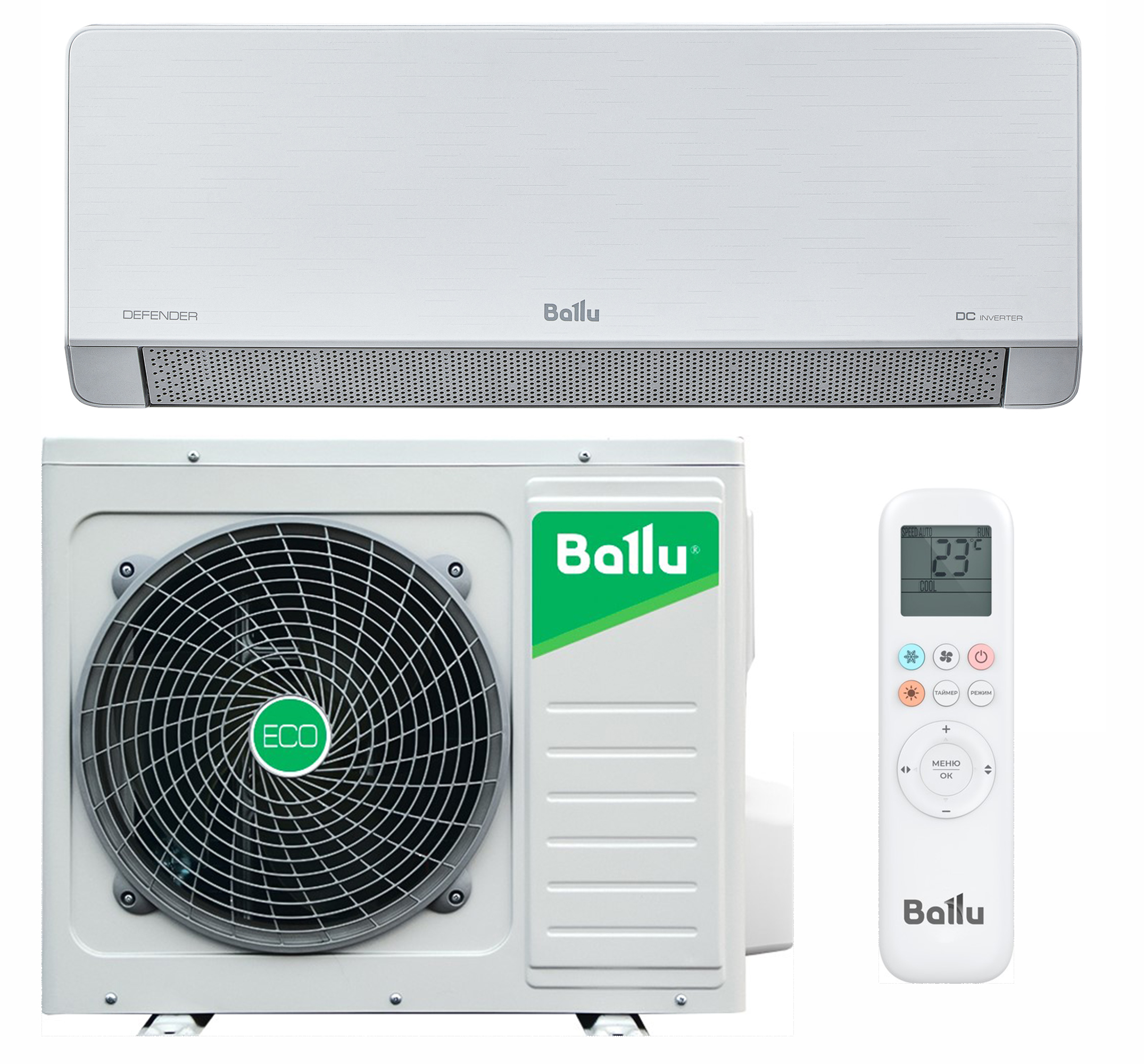 Сплит-система Ballu BSHI-24HN8 серии Defender ERP DC инвертор