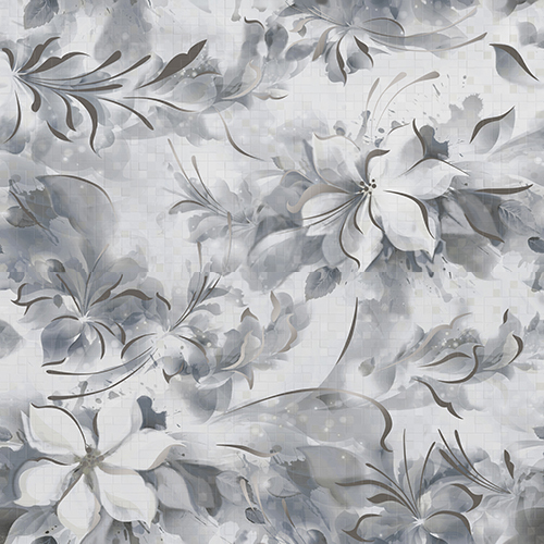 

Керамическая плитка Керлайф Pixel Gris Fiori панно 63x63
