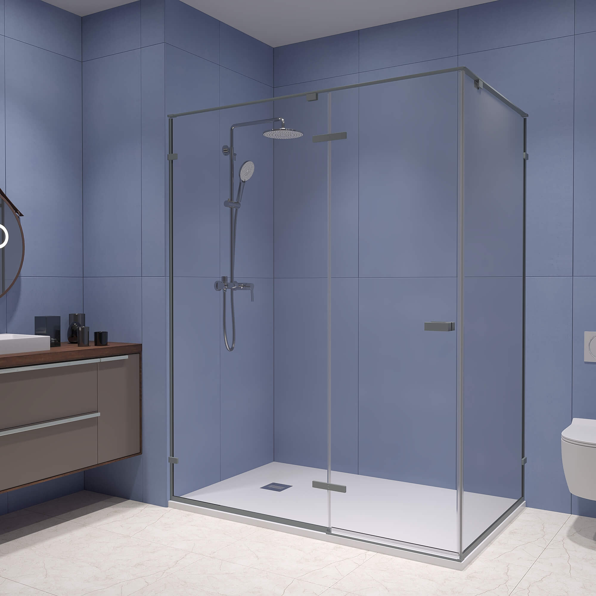 Душевой уголок RGW Stilvoll SV-040Gr 2000x1300x900 серый 353204039-110