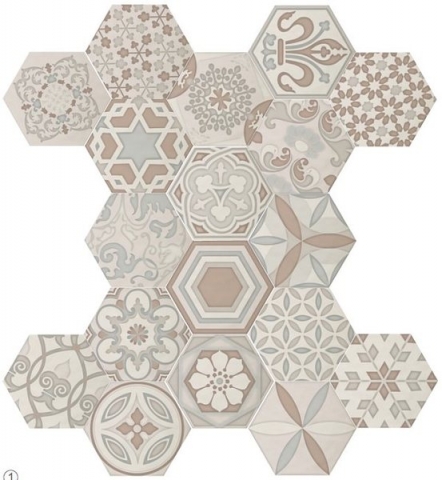 

Керамическая плитка Cifre Dec. Vodevil Ivory Декор 17,5x17,5