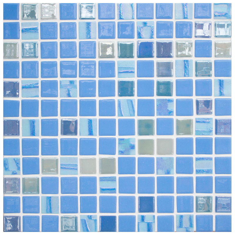 

Стеклянная мозаика Vidrepur Astra Blue Голубой (на сетке) 31,7х31,7