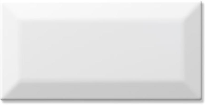 Керамическая плитка Tau Ceramica Biselado Classic White matt настенная 7,5х15