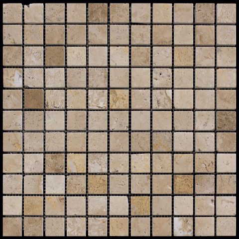 

Мозаика из травертина Natural Adriatica M090-25P (Travertine) (2,5х2,5) 30,5х30,5