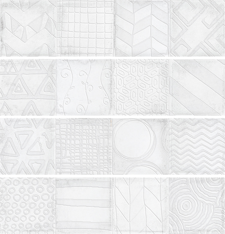 

Керамическая плитка Cifre Alchimia Decor White настенная 7,5х30