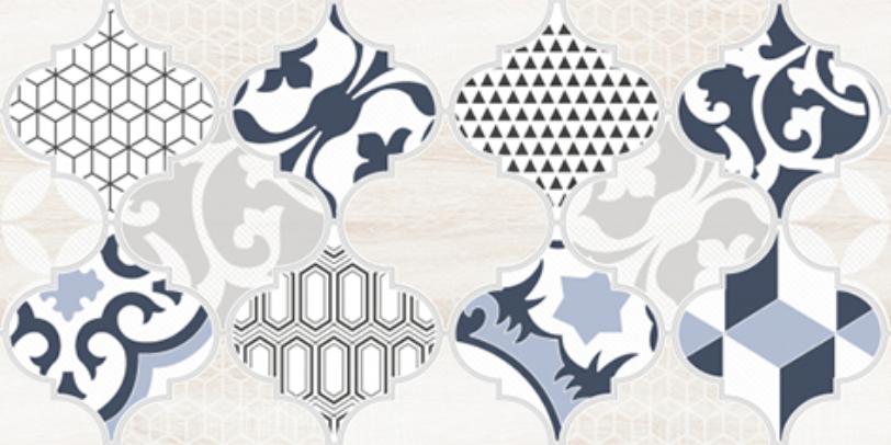 

Керамическая плитка Lb-Ceramics Мореска 1641-8629 декор 1 синий 20х40