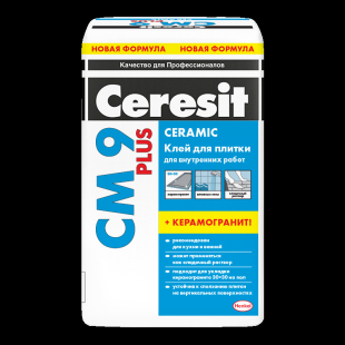 

Клей для плитки Ceresit CM 9 Plus /25 для внутренних работ