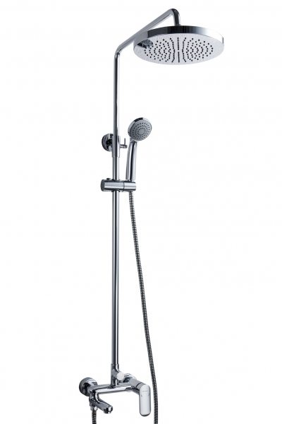 

Душевая колонна со смесителем для ванны, верхним и ручным душем Bravat Opal C F6125183CP-A1-RUS