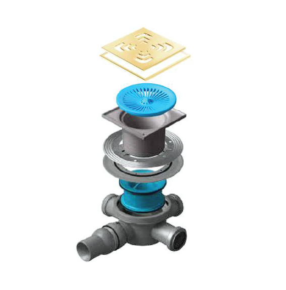 

Сливной трап Pestan Confluo Standard Square 3 Gold 13000146