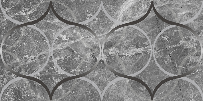

Керамическая плитка Laparet Crystal Resonanse Декор серый 30х60