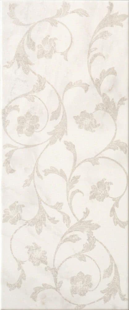

Керамическая плитка Gardenia Orchidea Lirica 67305 Dec. Floreale Bianco Marmara декор 25х60
