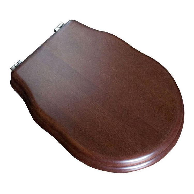 

Сиденье для унитаза BelBagno Boheme деревянное с механизмом Microlift, петли хром BB115SCW-CRM