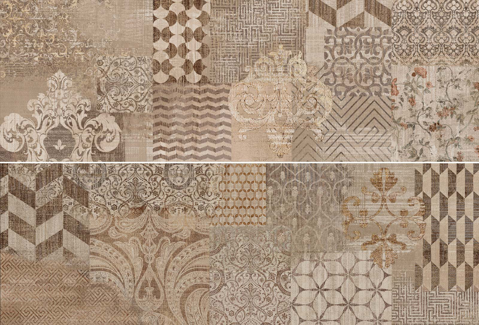 

Керамическая плитка Marazzi Italy Fabric Decoro Tailor Linen rett. ME1N декор 40х120