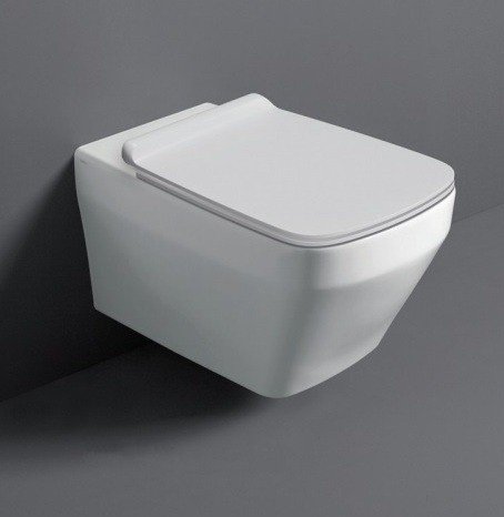 Унитаз подвесной Simas Baden Baden с сиденьем микролифт BB18bi+BB004bi/cr