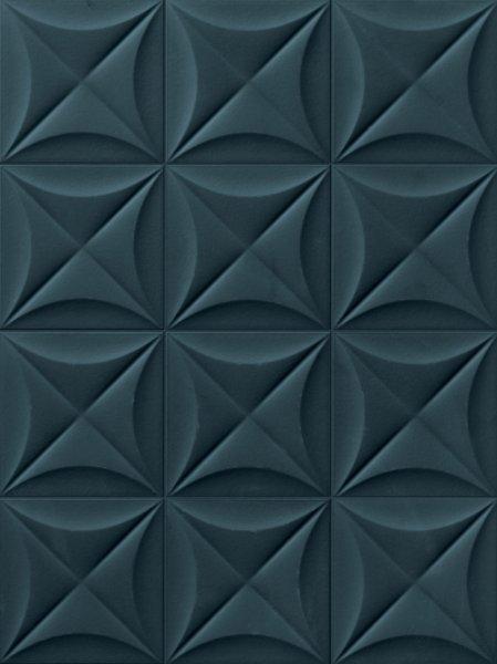 

Керамическая плитка Marca Corona 4D Flower Deep Blue 20х20