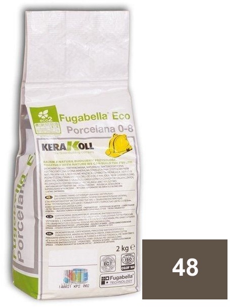 

Затирка Kerakoll Fugabella Eco Porcelana цементная 48 Moka 2кг