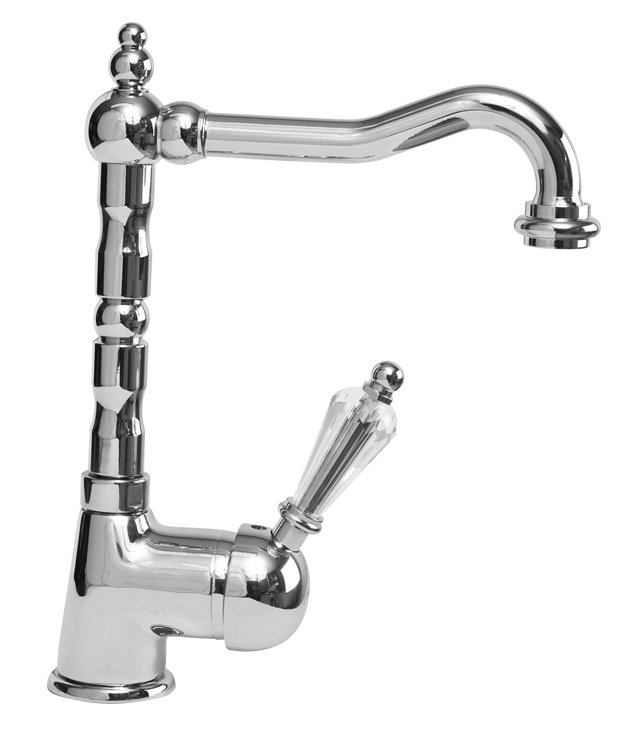 

Смеситель для раковины Cezares Vintage хром, ручка Swarovski VINTAGE-LSM2-01-Sw