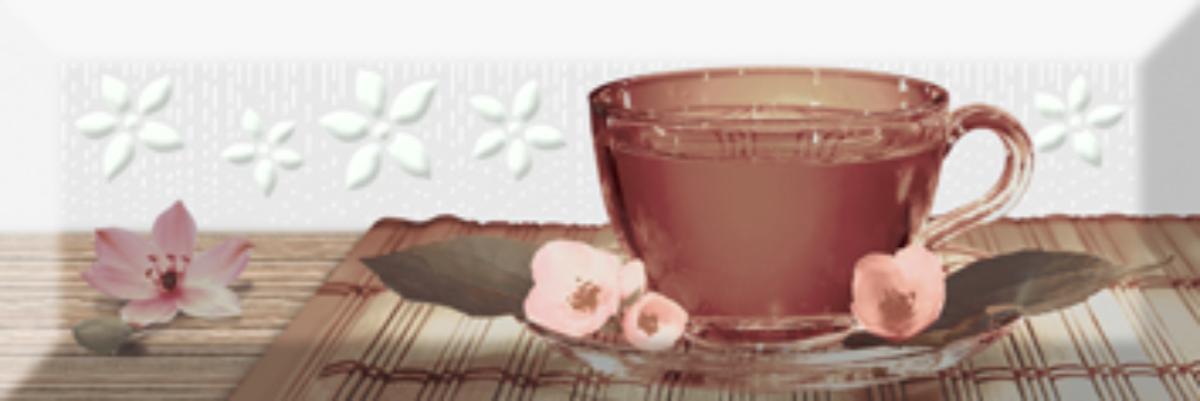 

Керамическая плитка Absolut Keramika Decor Tea 02 A Fosker Декор 10x30