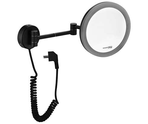 Зеркало WasserKRAFT с LED-подсветкой, 3-х кратным увеличением K-1004BLACK