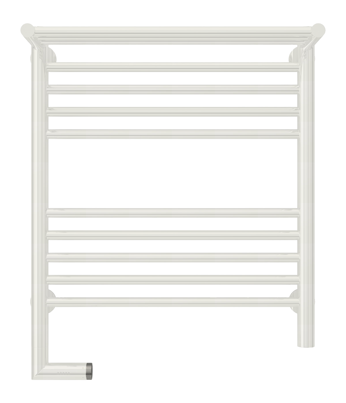 

Электрический полотенцесушитель Сунержа Богема с полкой 2.0 600x500 ТЭН Лев. белый арт. 12-5206-6050