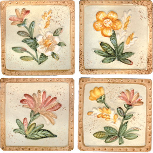 

Керамогранит Serenissima Marble Style Inserto Iris S/4 (комплект) панно 10х10
