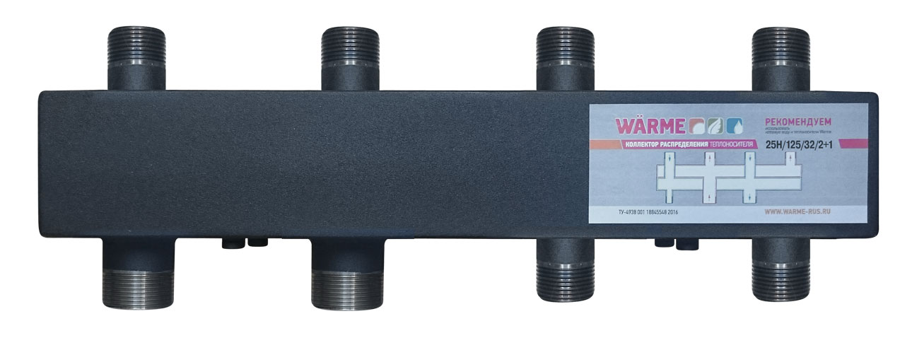 

Warme коллектор WKS 80 Compact на 3 выхода (2+1)