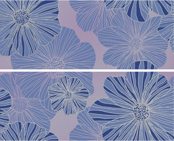 

Керамическая плитка Керлайф Splendida Azul Панно (компл.) 50,5x40,2