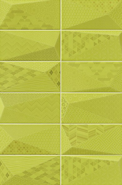 

Керамическая плитка Mainzu Diamond Fancy Y-Green Настенная 10х20