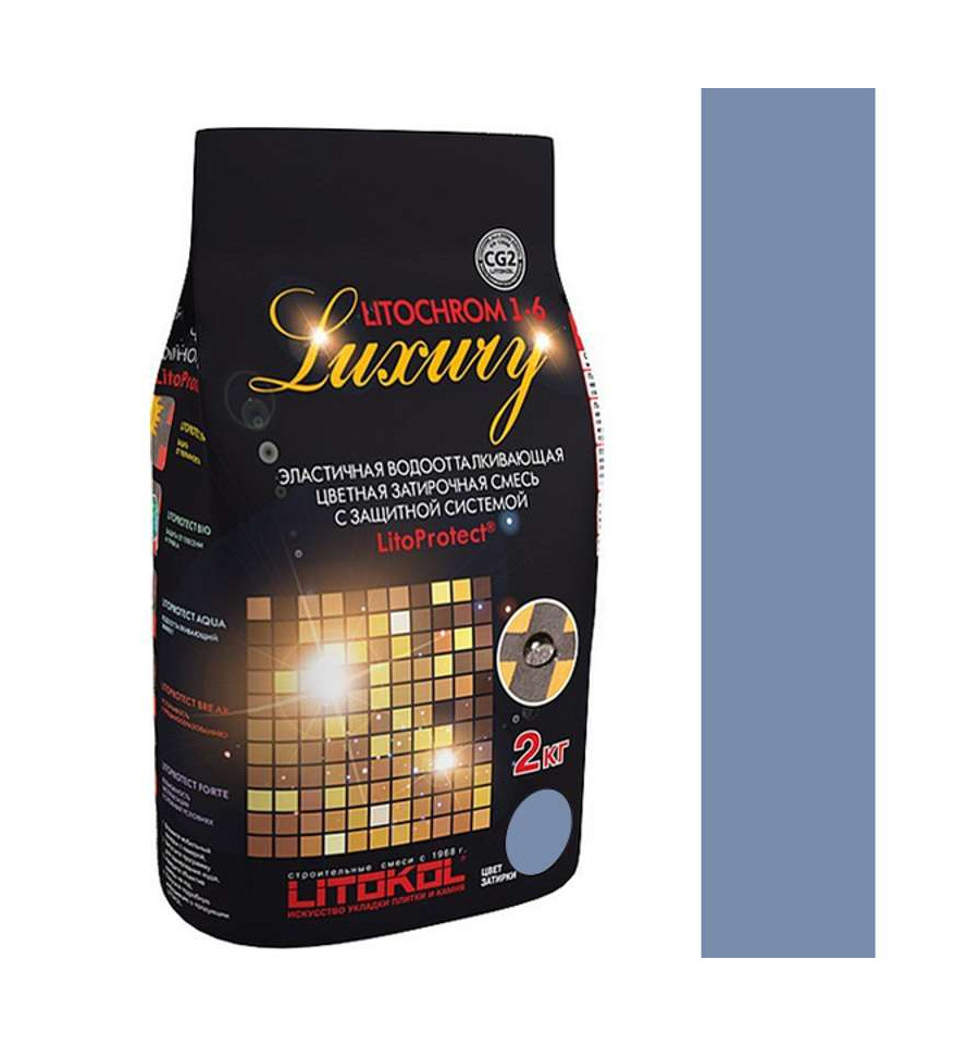 

Затирка Litokol цементная Litochrom 1-6 Luxury C.620 Синяя Ночь 2кг
