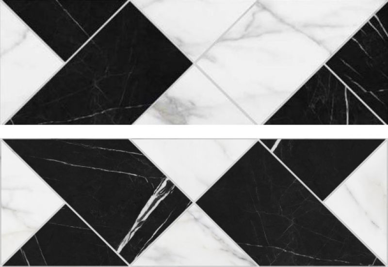 

Керамическая плитка Argenta Delta Tangram White настенная 40x120