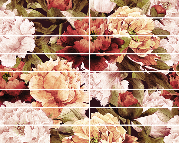

Керамическая плитка Ceramica Classic Galatia Peony Бордюр 4x25