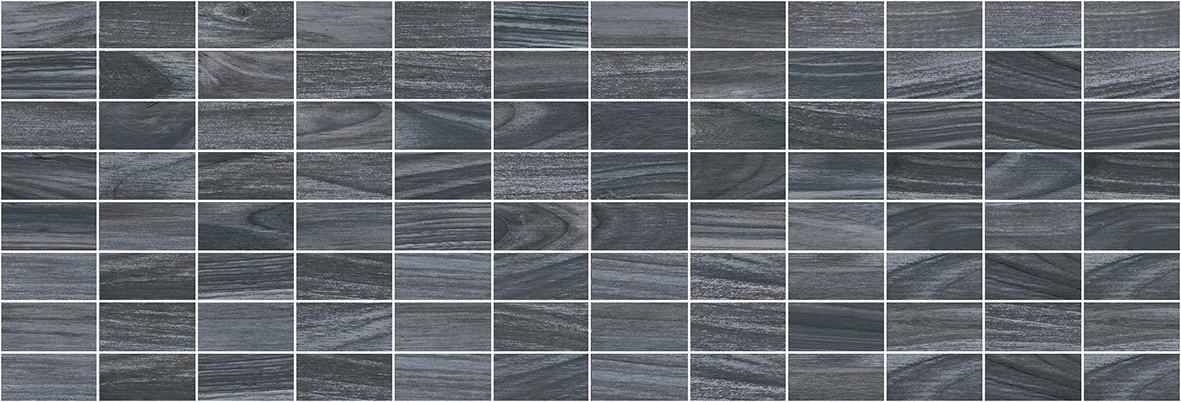 

Керамическая плитка Laparet Zen мозаичный чёрный MM60068 декор 20х60
