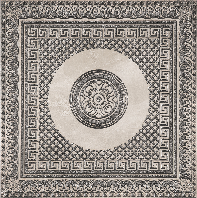 

Керамогранит Ceracasa Dolomite Deco Fortune Cinder Plata декор 49,1х49,1